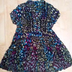 NY Collection Large Colorful Boho Hippie Dress